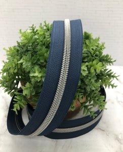 Navy Blue Zipper Tape Retail